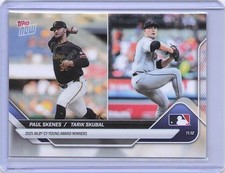 2025-26 Topps Now Off-Season #OS-6 Paul Skenes / Tarik Skubal - Cy Young Winners