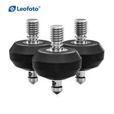Leofoto TFV Convertible Rubber Feet/Spikes  Set of 3  3/8" Thread - Open Box