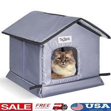 All-Season Outdoor Cat Shelter Waterproof Insulated Cozy House Tool-Free Setup