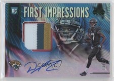 2018 Panini Illusions Trophy Collection Green /25 DJ Chark Jr #108 Auto 13c1