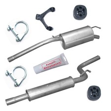 Mitteltopf Endtopf Auspuff + Zubehör  für VW Caddy III 1.6i  Bj. bis 05/2015