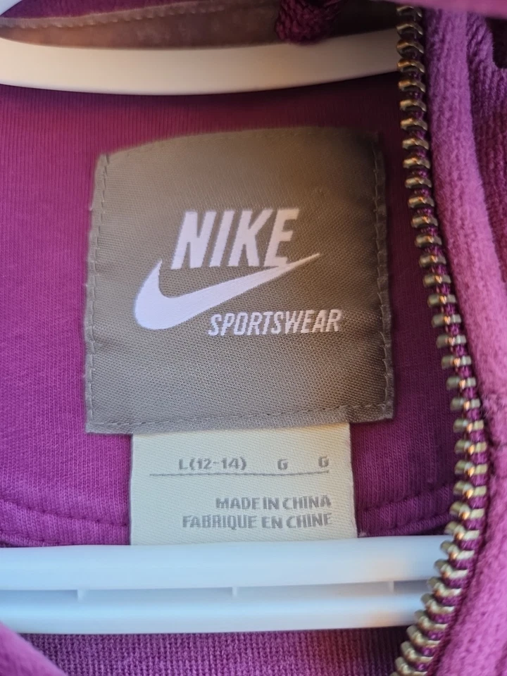 Womans Workout Lounge Casual Set Hooded Zipup Valour Nike Shirt Off Brand Pants - Image 3 of 4