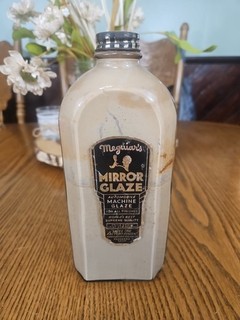 Vintage Meguiar's Mirror Glaze Automobile Machine Glaze Glass Bottle
