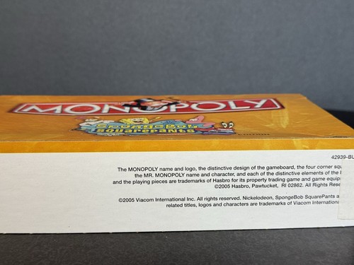 Hasbro Nickelodeon Spongebob Squarepants Monopoly Collectors Edition 2005 - Picture 14 of 17