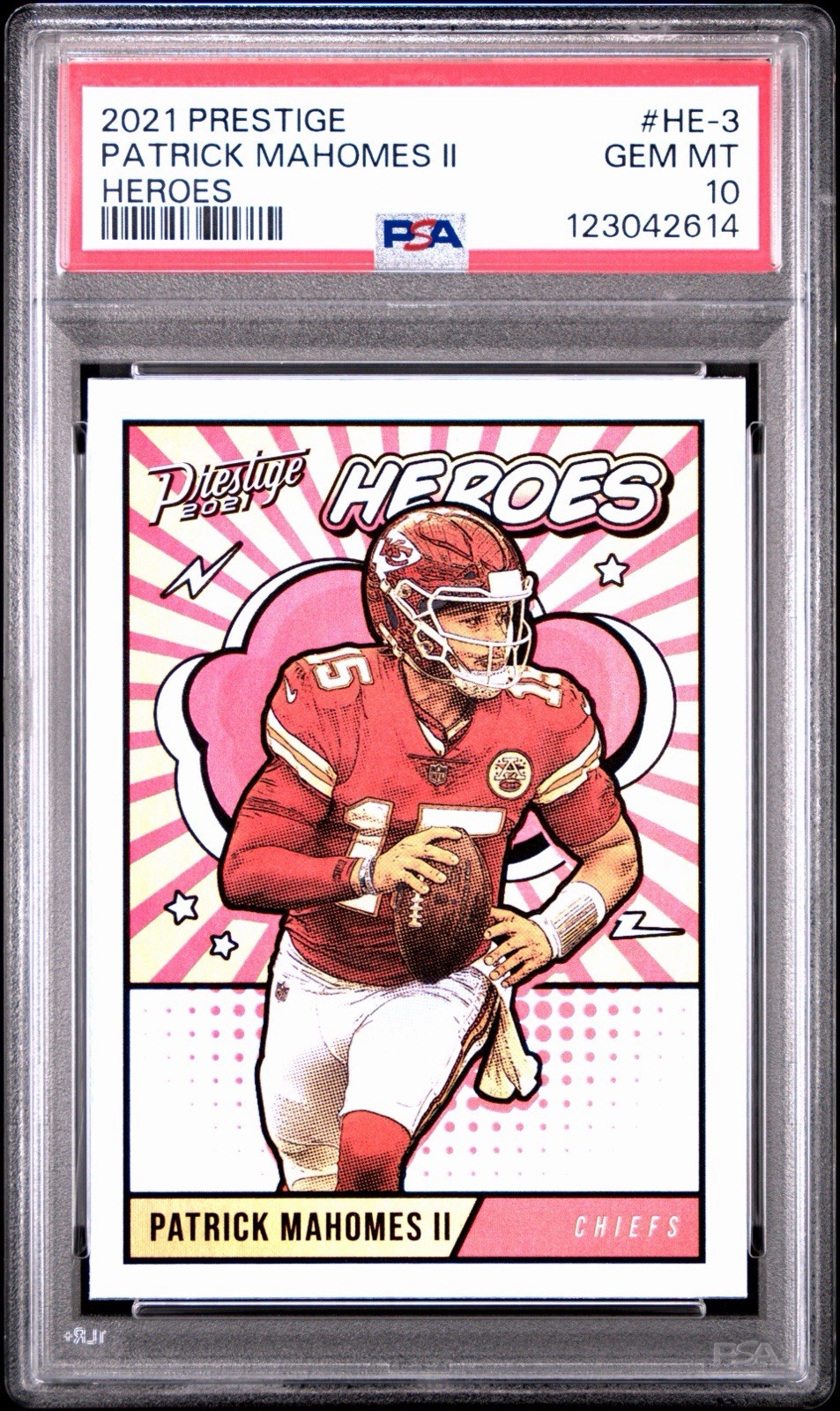 2021 Panini Prestige Heroes Patrick Mahomes PSA 10