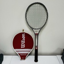 Vintage 70s WILSON T3000 Steel Tennis Racket USA Made Strung with Case Bag