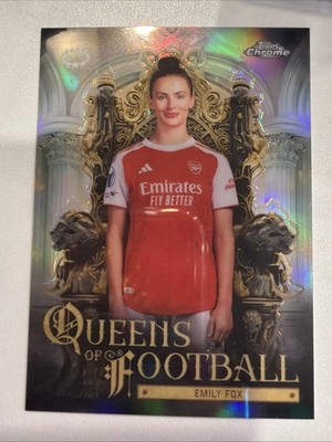 2025/26 Topps Chrome UWCL Emily Fox Queens of Football QF-2