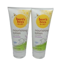 Burt's Bees Baby Nourishing Lotion, Calming Baby Lotion - 6 oz Lot of 2 SEALED