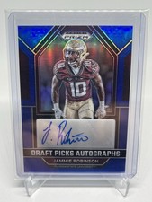 2023 Panini Draft Picks Blue Refractor Jammie Robinson Auto /150 FSU Falcons