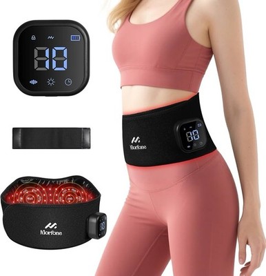 Morfone Red Light Therapy Belt, Cordless Infrared For Body Heating Vibration