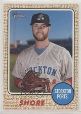 2017 Topps Heritage Minor League Edition First Name Omission Logan Shore #34 2d7