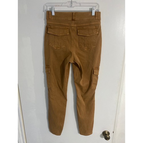 Spanx pull on cargo pants women’s size M brown high rise utility - Picture 3 of 4