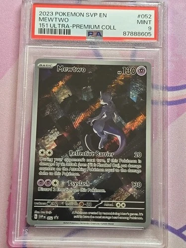 2023 Pokemon PSA 9 Mewtwo #52 Black Star Promo Scarlet & Violet 151 UPC Promo