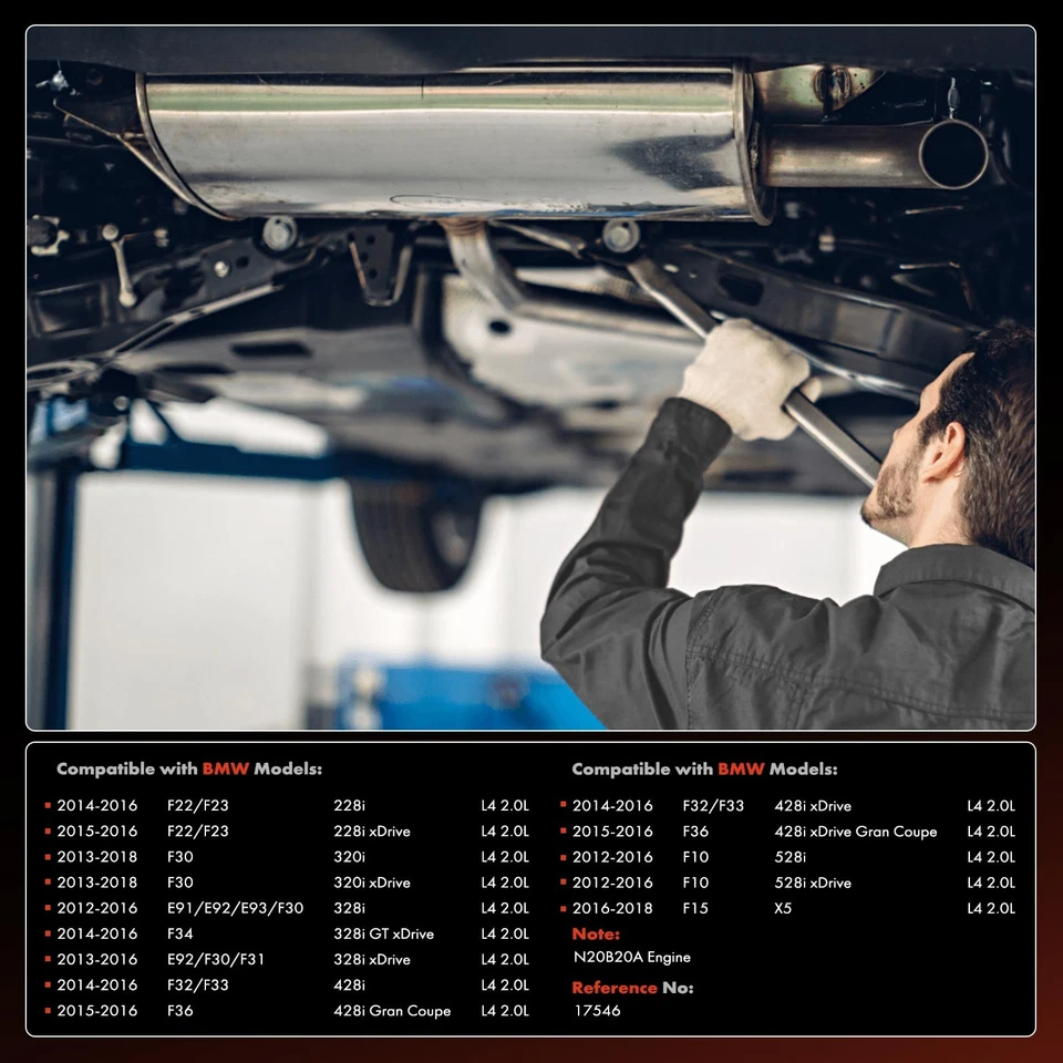 Convertidor catalítico delantero para BMW X5 16-18 228i 320i 328i 428i 528i L4 2,0 L Foto 2 de 4