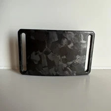 GRIP6 BELT BUCKLE - BLACK FORGED CARBON FIBER - 1.5 INCH WIDE - WOMEN and MEN