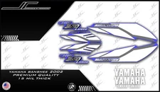 2002 yamaha banshee full graphics decals kit  blue THICK AND HIGH GLOSS
