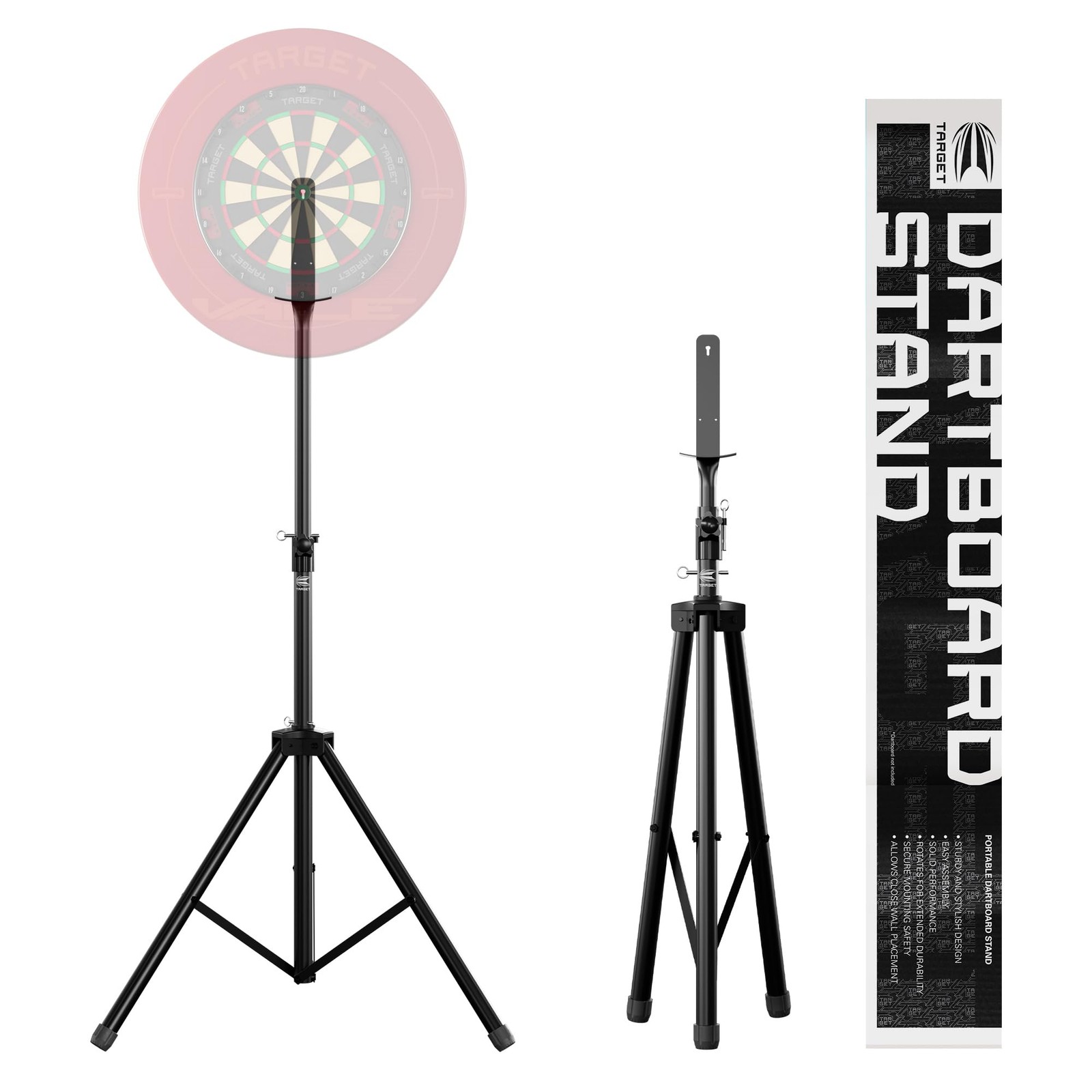 TARGET Darts Portable Dartboard Stand | Mobile Tripod Dart One Size, Black