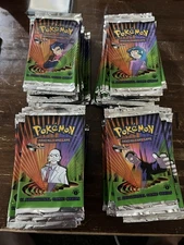 2000 Pokemon 1st Edition Gym Challenge Empty Pack Wrapper Art Set