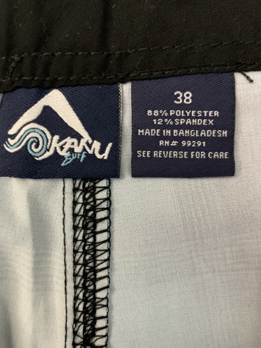NEW $36 Retail KANU SURF Men's Board Shorts Size 38 Blue Plaid LA JOLLA - Picture 11 of 14