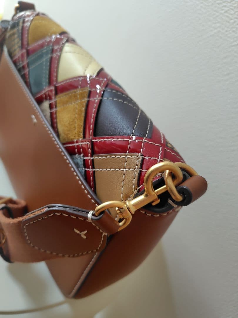 Tory Burch Patchwork Retro Round Shoulder Bag Ant… - image 7