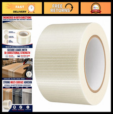Bi-Directional Filament Tape 4" x 60 Yards, Heavy Duty Packing  Shipping Tape
