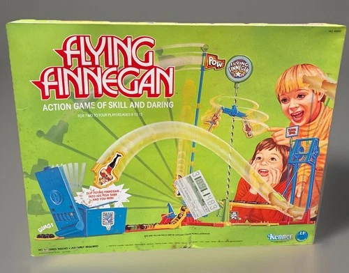 Vintage 1978 Flying Finnegan Action Board Game Kenner w/ Box Read