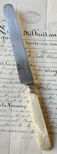 Charles X Signed François-Charles Gavet Mother of Pearl Knife