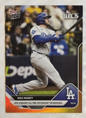 Max Muncy - 2025 MLB Topps NOW - Card 868 - PS HISTORY - Orange Foil 19/25