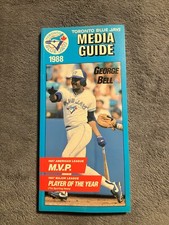 1988 TORONTO BLUE JAYS MLB BASEBALL MEDIA GUIDE, 4 1/4