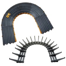 Raised Banked Curve for AFX Slot Cars, 12 inch 4 Lane Track Racing 12"