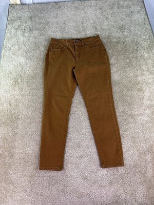 Talbots Simply Flattering Collection Sz 10 Jegging Jean Stretch Brown 32x27 F062