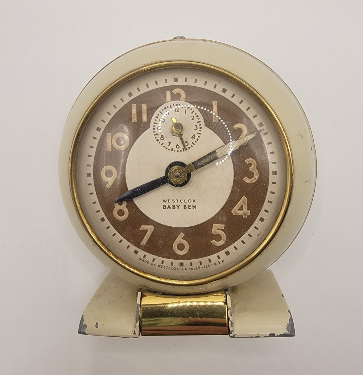 Westclox Baby Ben Beige Analog Mechanical Wind Up Alarm Clock Works GREAT photo Westclox Baby Ben Beige Analog Mechanical Wind Up Alarm Clock Works GREAT featured image