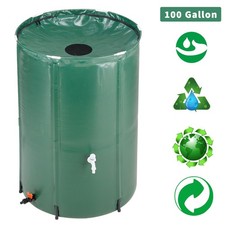 100 Gallon Rain Barrel Water Collector Portable Collapsable Rainwater Collection