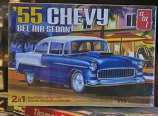 AMT '55 Chevy Bel Air Sedan 1:25 Plastic Model Kit Stock Street Rod Parts