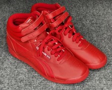 Reebok Freestyle Hi Shoes Womens 7.5 Athletic High Top Sneaker 118090533 Red Tag
