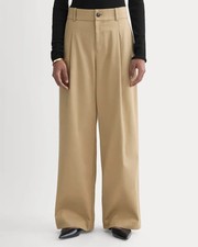 Everlane Wide-Leg Trouser Buttersmooth Ash Brown Tencel  Organic Cotton 2R 29x29