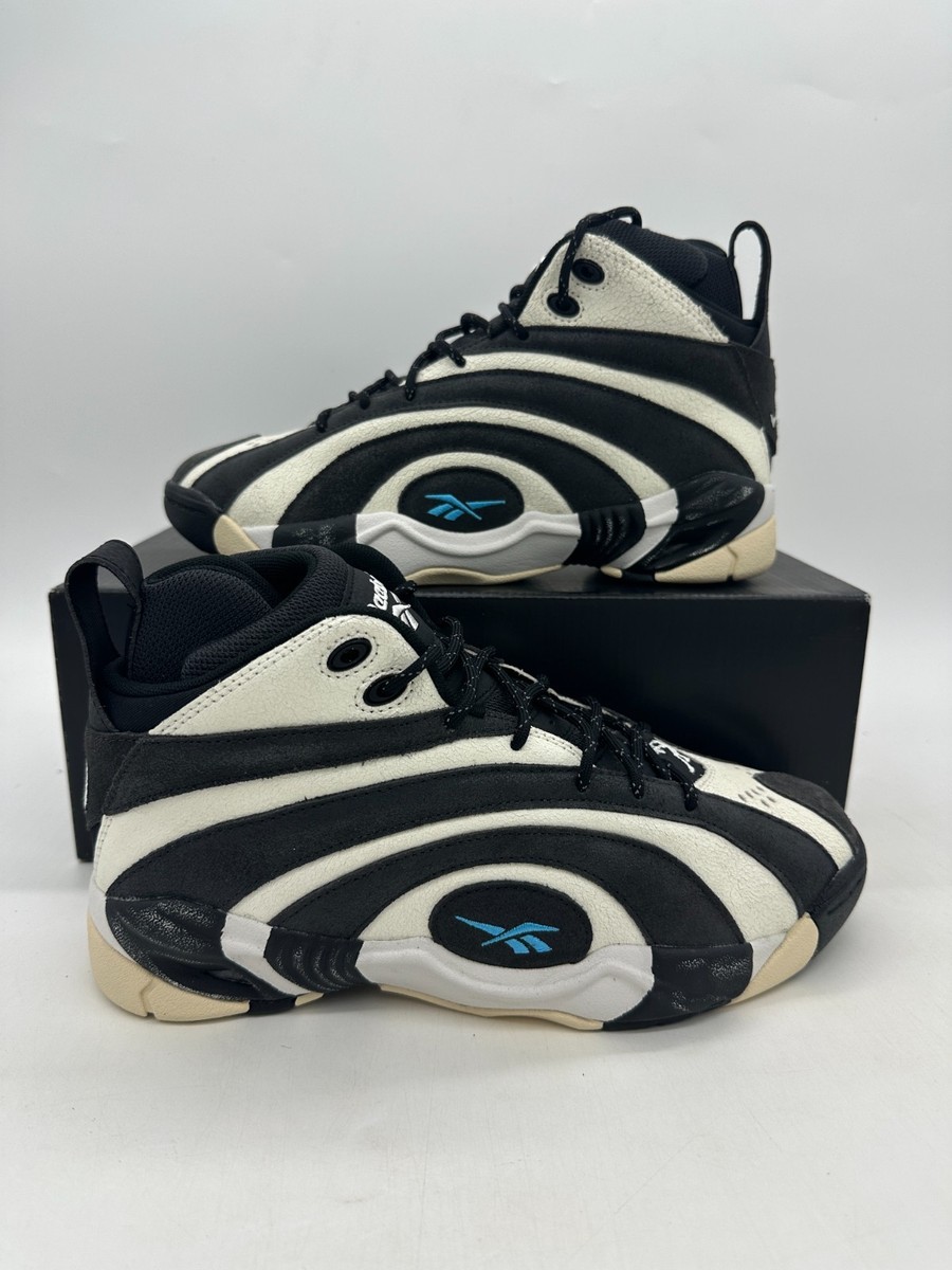 Reebok Shaqnosis Men's size 9 Washed Black White basketball Shoes