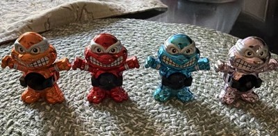 1994 TMNT Marble Ninja Shooters Set (4 total)