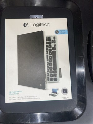 Logitech Keyboard Folio Case 920-008521 - Black For iPad 2, iPad (3rd/4th gen)
