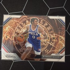 2023-24 Tyrese Maxey Prizm Fireworks Philadelphia 76ers ref048