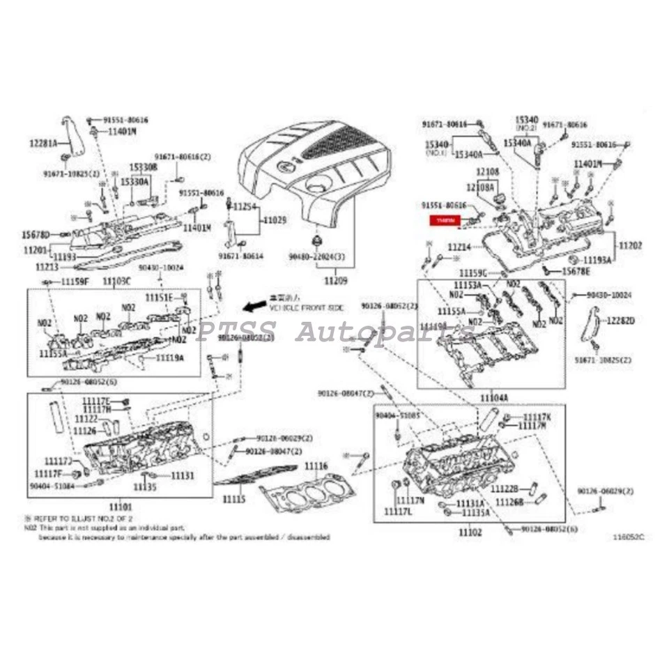 Sensor de posición del árbol de levas del motor OEM INA para Lexus GS350 IS300 LC500h RC300 3,5 L Foto 4 de 4