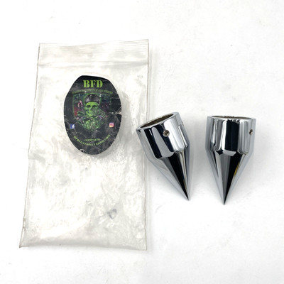 BFD Brad's Fabrication and Design Stilleto Spike Axle Nut Covers Pair Harley