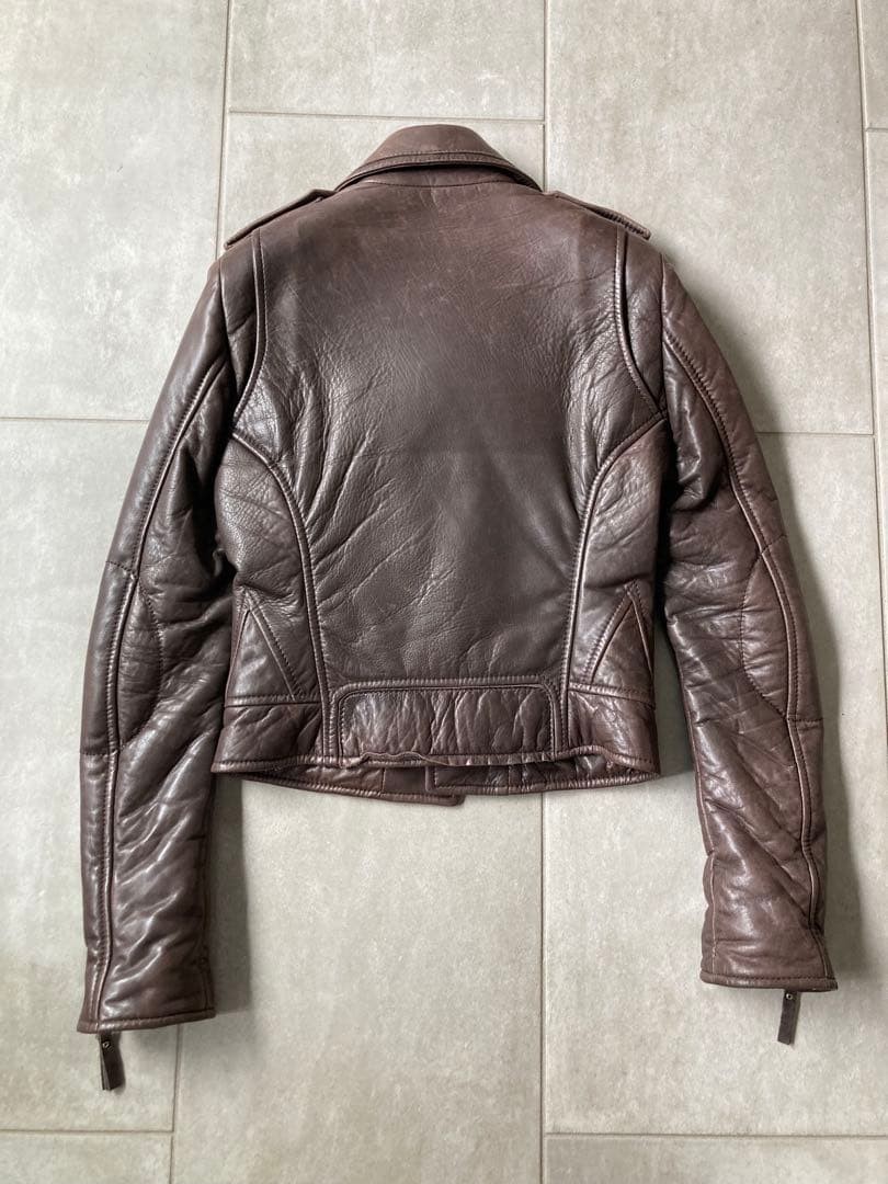 USED [BEAUTIFUL CONDITION] BALENCIAGA LEATHER JACKET RIDERS ACCEPTABLE thumbnail 3