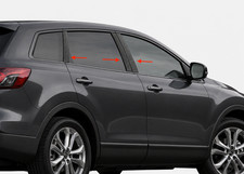 Fit2007-2015 Mazda Cx9 6pc Pillar Post Trim Cover Carbon Fiber Matte Black