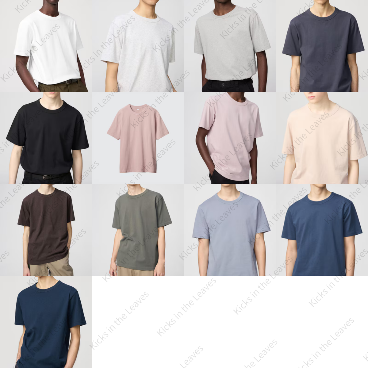 Uniqlo U Crew Neck 100% Cotton T-Shirt Unisex 17 Colors Size XS