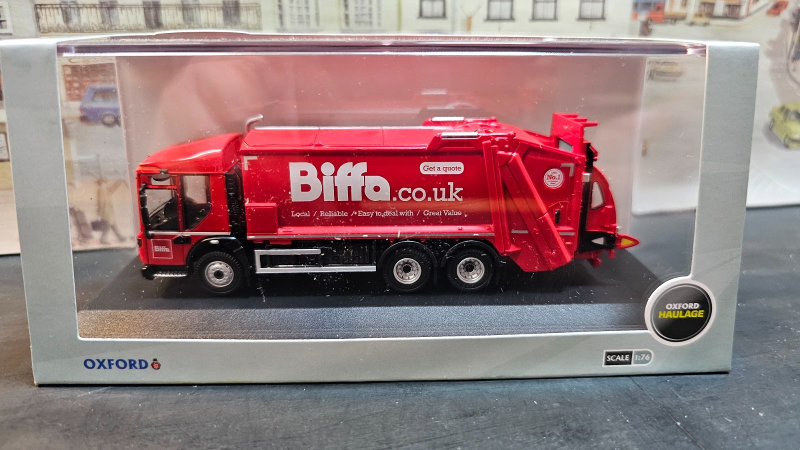 76DE001 Oxford Diecast 1:76 Scale Dennis Eagle Olympus Refuse Truck BIFA