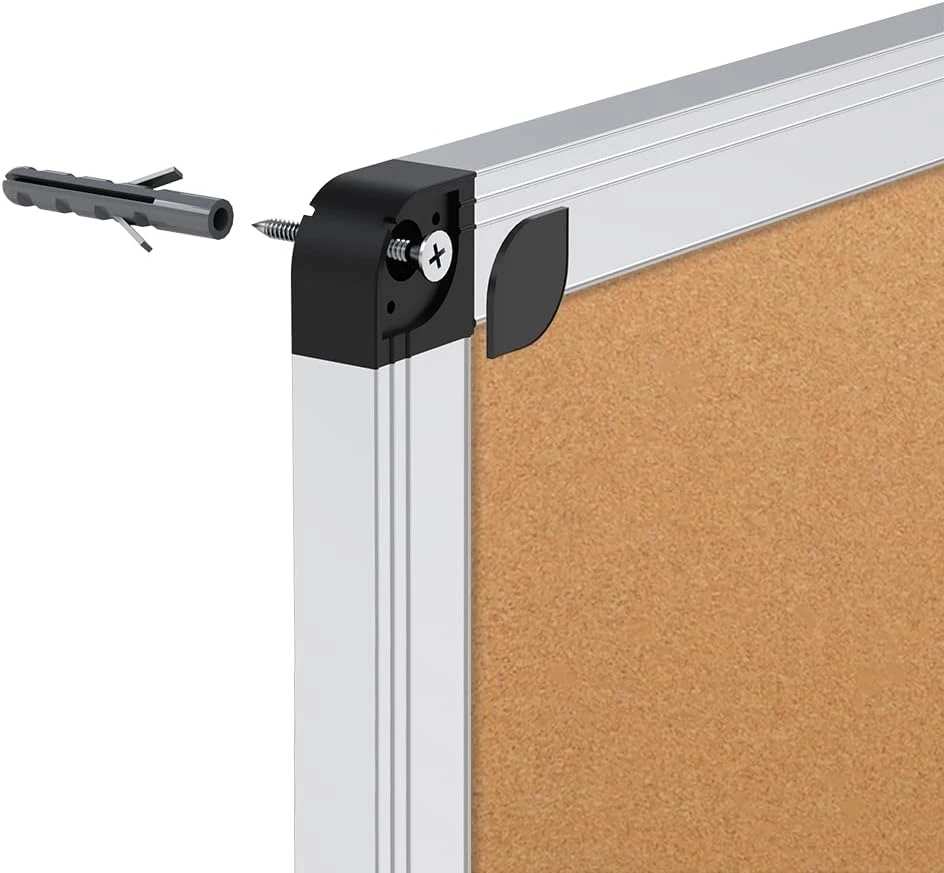 Cork Notice Board, 36 X 24 Inches, Silver Aluminium Frame - Image 4 of 4