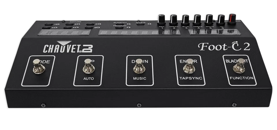 Chauvet DJ Foot C-2 36-Channel DMX Foot Controller w/MIDI Input w/Display+Cables - Image 3 of 4