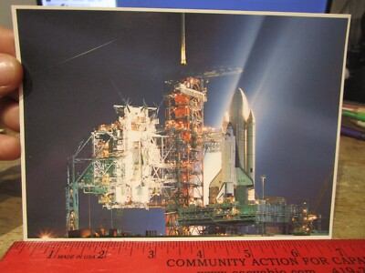 S1 Oversize Big Jumbo Size Postcard FLORIDA NASA Space Shuttle Launch Rocket JFK