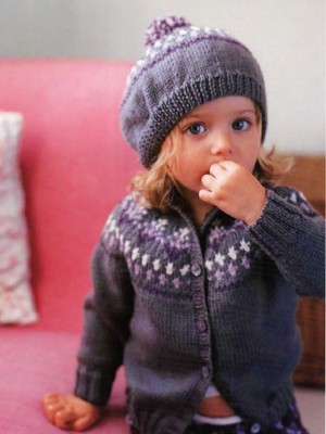 fair isle cardigan girls